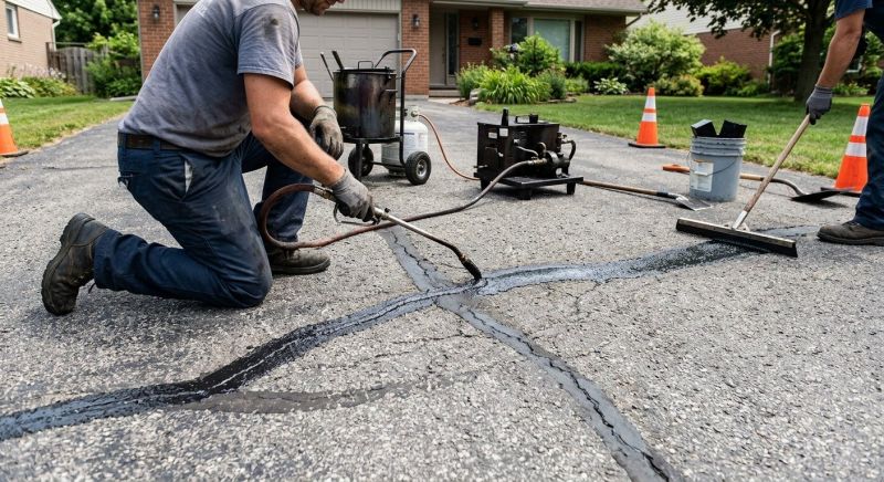 Asphalt Cracks Repair in Los Angeles, CA