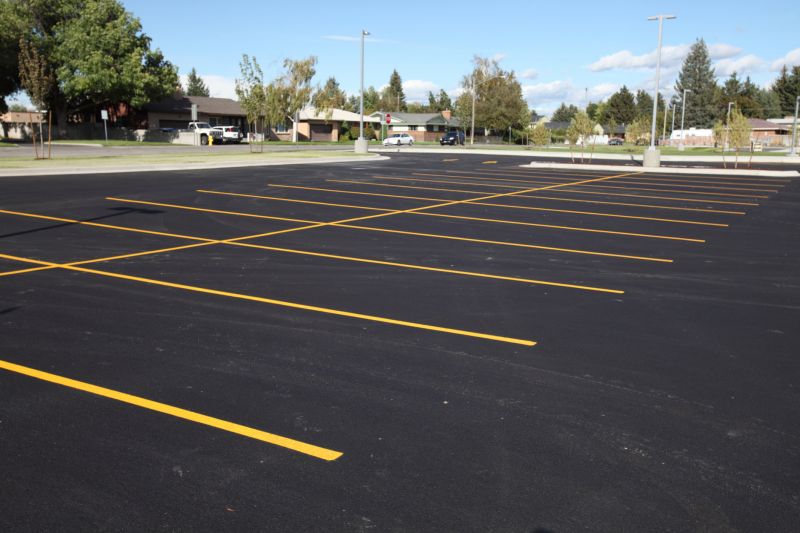 Local Parking Lot Resurfacing pros at work